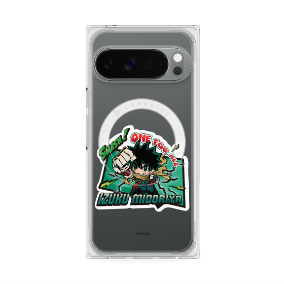 プレミアムスクエアケース with Pixelsnap［ 僕のヒーローアカデミア - ミニキャラ - 緑谷 出久 ］