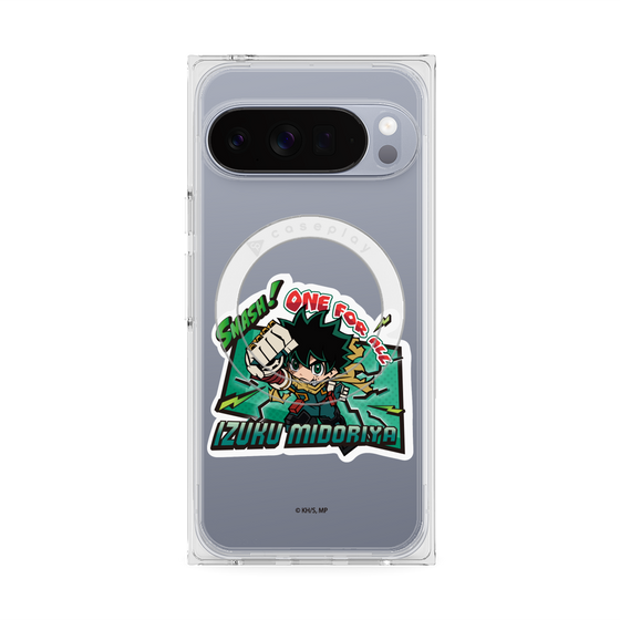 プレミアムスクエアケース with Pixelsnap［ 僕のヒーローアカデミア - ミニキャラ - 緑谷 出久 ］