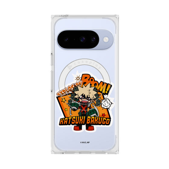 プレミアムスクエアケース with Pixelsnap［ 僕のヒーローアカデミア - ミニキャラ - 爆豪 勝己 ］