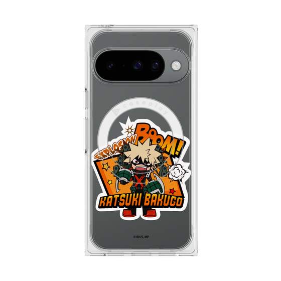 プレミアムスクエアケース with Pixelsnap［ 僕のヒーローアカデミア - ミニキャラ - 爆豪 勝己 ］