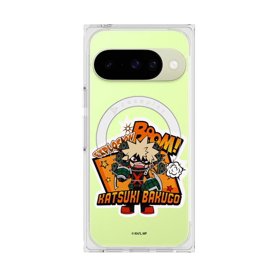 プレミアムスクエアケース with Pixelsnap［ 僕のヒーローアカデミア - ミニキャラ - 爆豪 勝己 ］