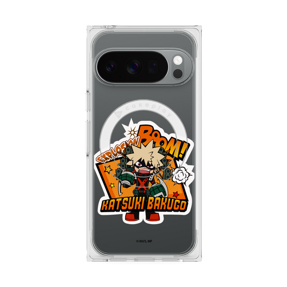 プレミアムスクエアケース with Pixelsnap［ 僕のヒーローアカデミア - ミニキャラ - 爆豪 勝己 ］