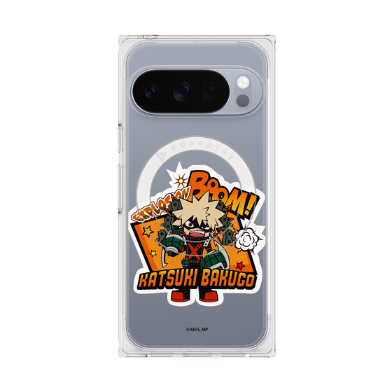 プレミアムスクエアケース with Pixelsnap［ 僕のヒーローアカデミア - ミニキャラ - 爆豪 勝己 ］