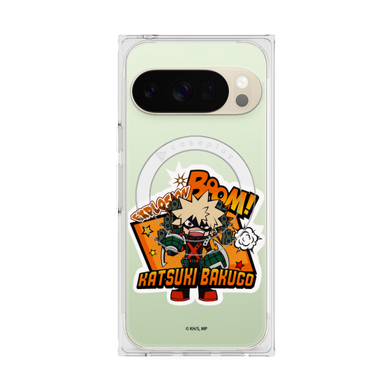 プレミアムスクエアケース with Pixelsnap［ 僕のヒーローアカデミア - ミニキャラ - 爆豪 勝己 ］