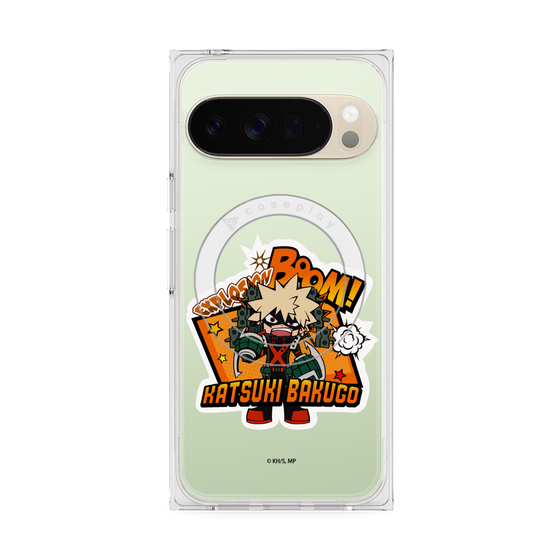 プレミアムスクエアケース with Pixelsnap［ 僕のヒーローアカデミア - ミニキャラ - 爆豪 勝己 ］