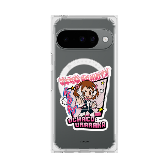 プレミアムスクエアケース with Pixelsnap［ 僕のヒーローアカデミア - ミニキャラ - 麗日 お茶子 ］