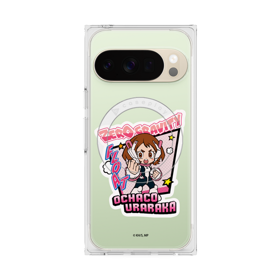 プレミアムスクエアケース with Pixelsnap［ 僕のヒーローアカデミア - ミニキャラ - 麗日 お茶子 ］