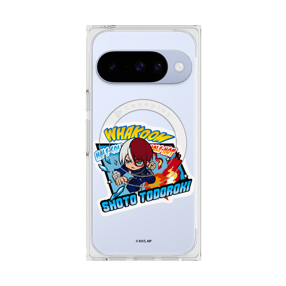 プレミアムスクエアケース with Pixelsnap［ 僕のヒーローアカデミア - ミニキャラ - 轟 焦凍 ］