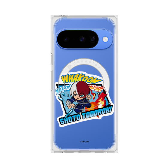 プレミアムスクエアケース with Pixelsnap［ 僕のヒーローアカデミア - ミニキャラ - 轟 焦凍 ］