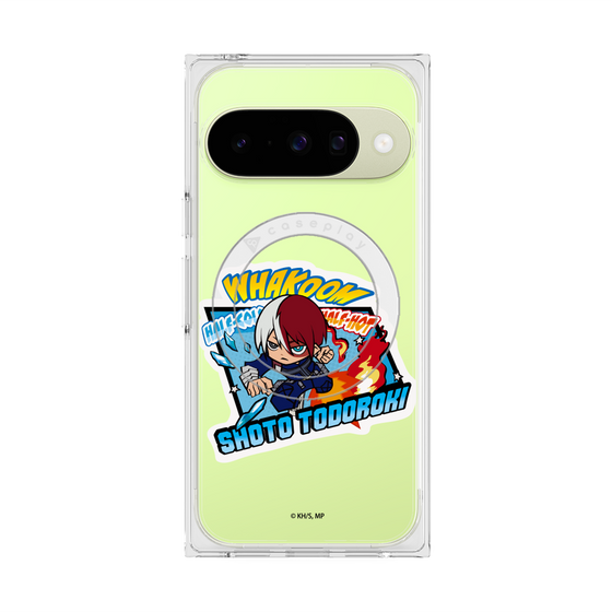 プレミアムスクエアケース with Pixelsnap［ 僕のヒーローアカデミア - ミニキャラ - 轟 焦凍 ］