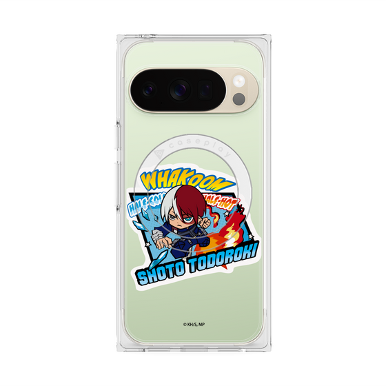 プレミアムスクエアケース with Pixelsnap［ 僕のヒーローアカデミア - ミニキャラ - 轟 焦凍 ］