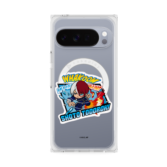 プレミアムスクエアケース with Pixelsnap［ 僕のヒーローアカデミア - ミニキャラ - 轟 焦凍 ］