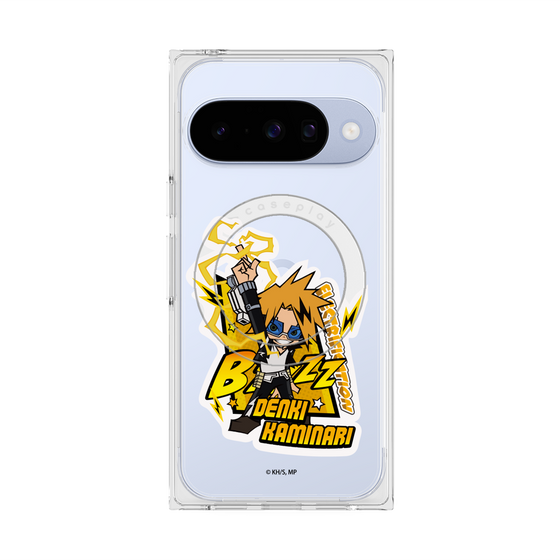 プレミアムスクエアケース with Pixelsnap［ 僕のヒーローアカデミア - ミニキャラ - 上鳴 電気 ］