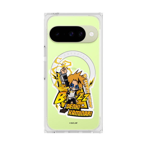 プレミアムスクエアケース with Pixelsnap［ 僕のヒーローアカデミア - ミニキャラ - 上鳴 電気 ］