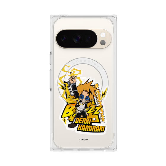 プレミアムスクエアケース with Pixelsnap［ 僕のヒーローアカデミア - ミニキャラ - 上鳴 電気 ］