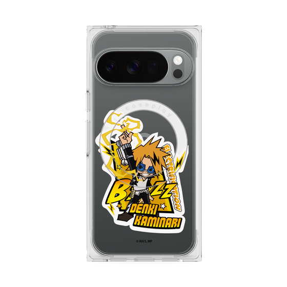 プレミアムスクエアケース with Pixelsnap［ 僕のヒーローアカデミア - ミニキャラ - 上鳴 電気 ］