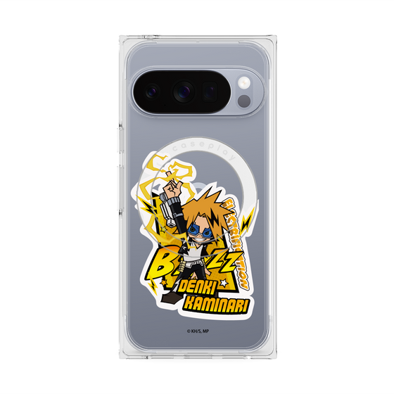 プレミアムスクエアケース with Pixelsnap［ 僕のヒーローアカデミア - ミニキャラ - 上鳴 電気 ］