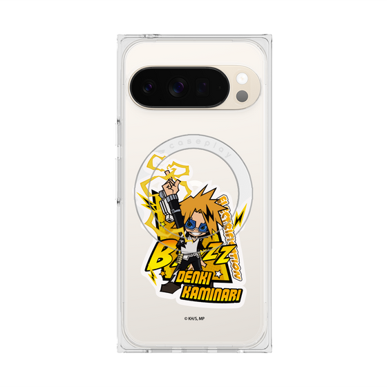 プレミアムスクエアケース with Pixelsnap［ 僕のヒーローアカデミア - ミニキャラ - 上鳴 電気 ］