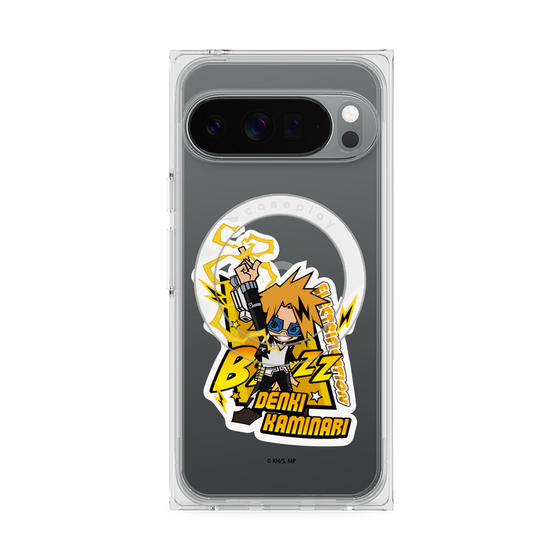 プレミアムスクエアケース with Pixelsnap［ 僕のヒーローアカデミア - ミニキャラ - 上鳴 電気 ］