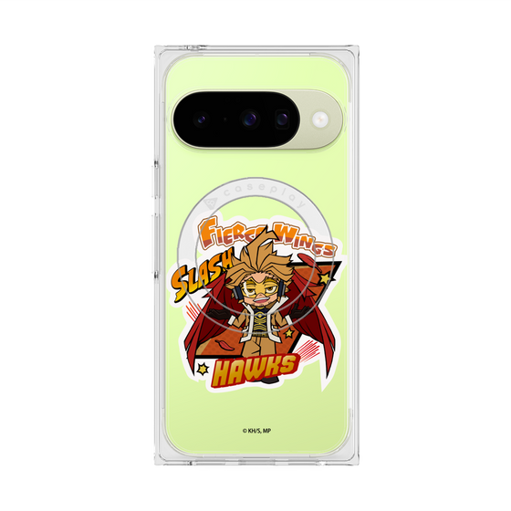 プレミアムスクエアケース with Pixelsnap［ 僕のヒーローアカデミア - ミニキャラ - ホークス ］