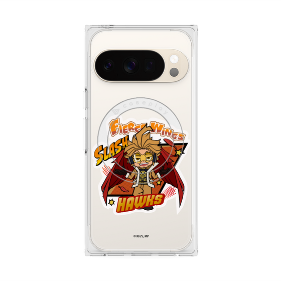 プレミアムスクエアケース with Pixelsnap［ 僕のヒーローアカデミア - ミニキャラ - ホークス ］