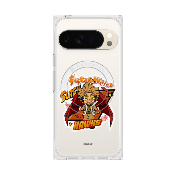 プレミアムスクエアケース with Pixelsnap［ 僕のヒーローアカデミア - ミニキャラ - ホークス ］