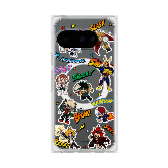 プレミアムスクエアケース with Pixelsnap［ 僕のヒーローアカデミア - アメコミ ］