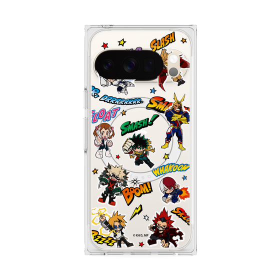 プレミアムスクエアケース with Pixelsnap［ 僕のヒーローアカデミア - アメコミ ］