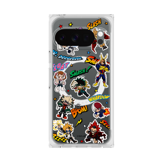 プレミアムスクエアケース with Pixelsnap［ 僕のヒーローアカデミア - アメコミ ］