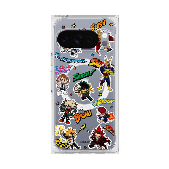 プレミアムスクエアケース with Pixelsnap［ 僕のヒーローアカデミア - アメコミ ］