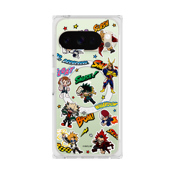 プレミアムスクエアケース with Pixelsnap［ 僕のヒーローアカデミア - アメコミ ］