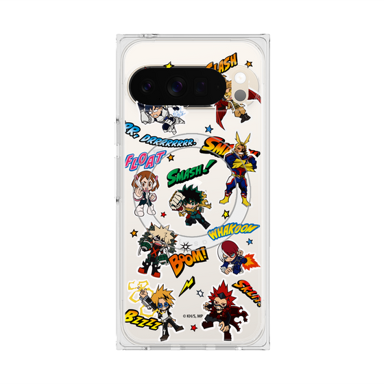 プレミアムスクエアケース with Pixelsnap［ 僕のヒーローアカデミア - アメコミ ］