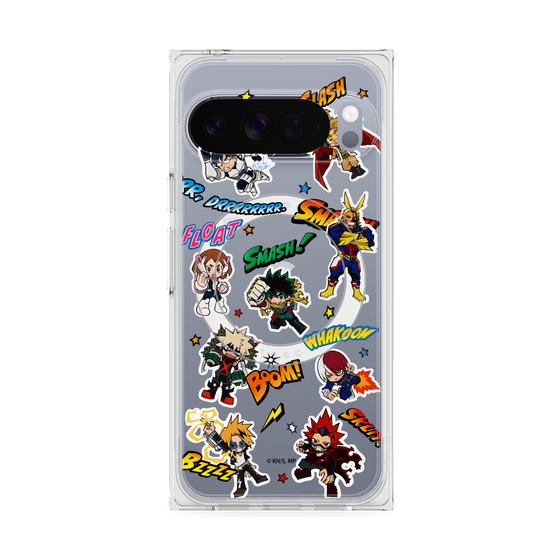 プレミアムスクエアケース with Pixelsnap［ 僕のヒーローアカデミア - アメコミ ］