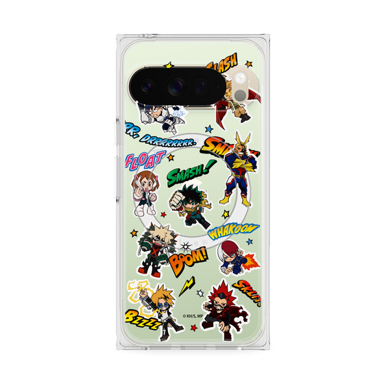 プレミアムスクエアケース with Pixelsnap［ 僕のヒーローアカデミア - アメコミ ］