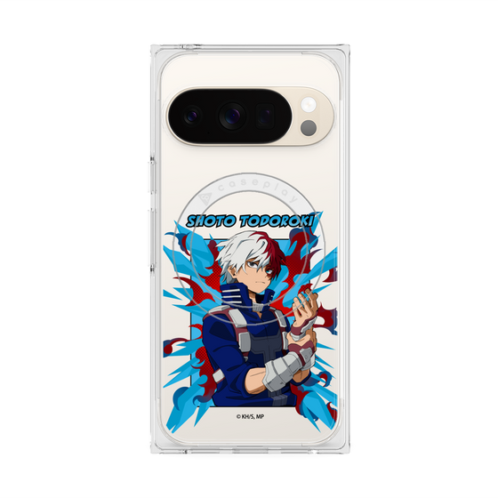 プレミアムスクエアケース with Pixelsnap［ 僕のヒーローアカデミア - ポップ - 轟 焦凍 ］