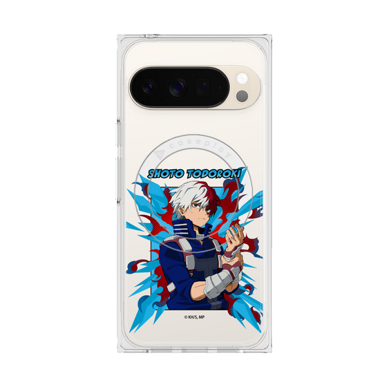 プレミアムスクエアケース with Pixelsnap［ 僕のヒーローアカデミア - ポップ - 轟 焦凍 ］