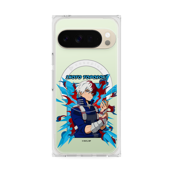 プレミアムスクエアケース with Pixelsnap［ 僕のヒーローアカデミア - ポップ - 轟 焦凍 ］