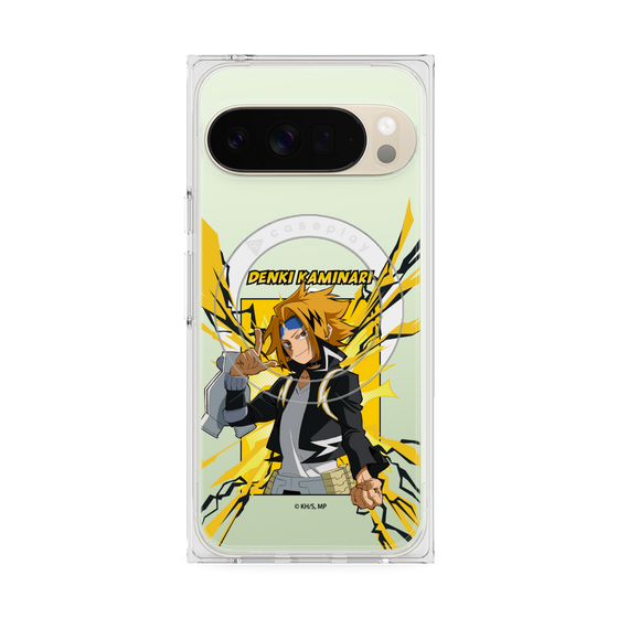 プレミアムスクエアケース with Pixelsnap［ 僕のヒーローアカデミア - ポップ - 上鳴 電気 ］