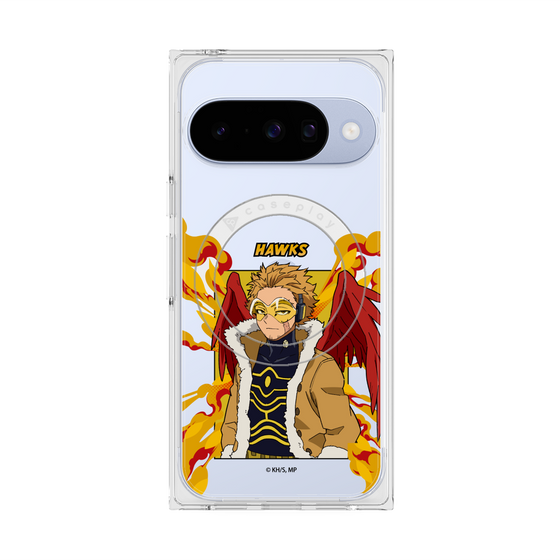 プレミアムスクエアケース with Pixelsnap［ 僕のヒーローアカデミア - ポップ - ホークス ］