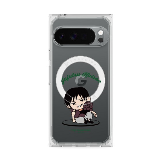 プレミアムスクエアケース with Pixelsnap［ 呪術廻戦 - ミニキャラ - 伏黒 甚爾（懐玉・玉折） ］