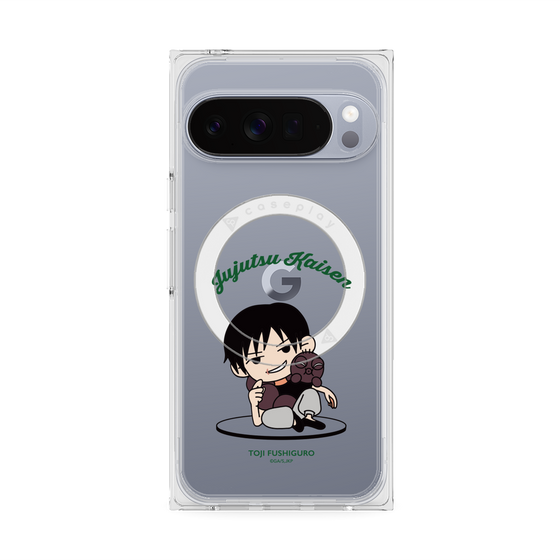 プレミアムスクエアケース with Pixelsnap［ 呪術廻戦 - ミニキャラ - 伏黒 甚爾（懐玉・玉折） ］