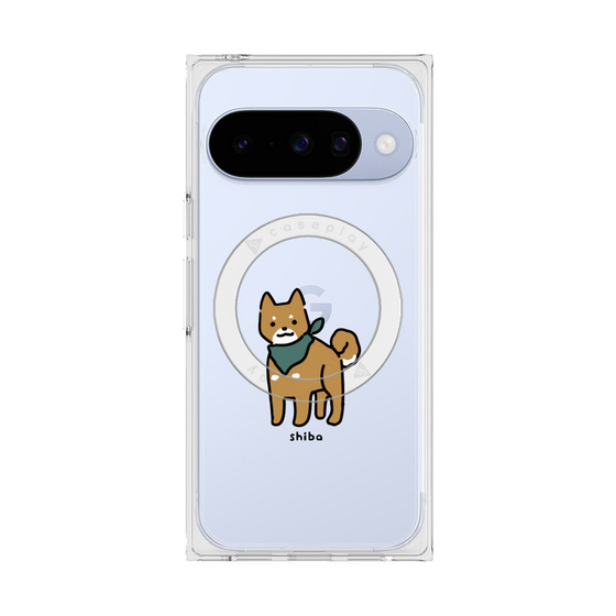 プレミアムスクエアケース with Pixelsnap［ オリジナル - CASEPLAYイヌ - shiba ］