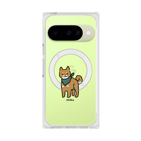 プレミアムスクエアケース with Pixelsnap［ オリジナル - CASEPLAYイヌ - shiba ］