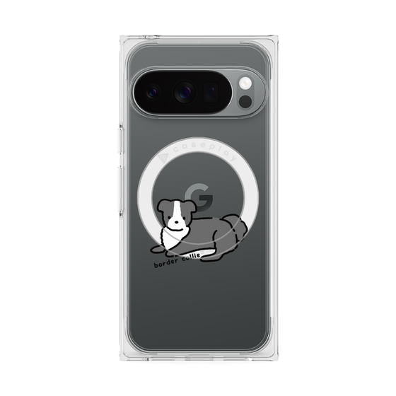 プレミアムスクエアケース with Pixelsnap［ オリジナル - CASEPLAYイヌ - border collie ］