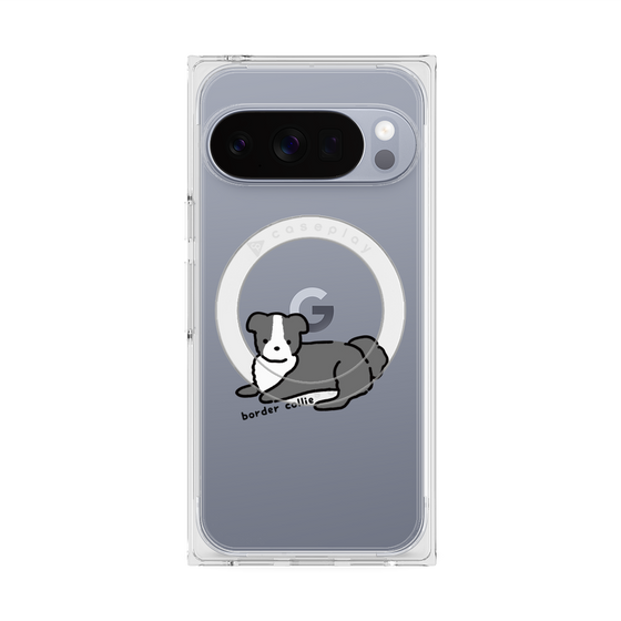 プレミアムスクエアケース with Pixelsnap［ オリジナル - CASEPLAYイヌ - border collie ］