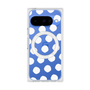 プレミアムスクエアケース with Pixelsnap［ オリジナル - 推し色水玉 - ホワイト ］