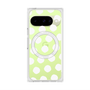 プレミアムスクエアケース with Pixelsnap［ オリジナル - 推し色水玉 - ホワイト ］