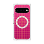 プレミアムスクエアケース with Pixelsnap［ オリジナル - 推し色チェック - オレンジ ］