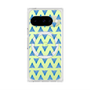 プレミアムスクエアケース with Pixelsnap［ オリジナル - 推し色三角 - ブルー ］