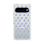 プレミアムスクエアケース with Pixelsnap［ オリジナル - 推し色三角 - パープル ］